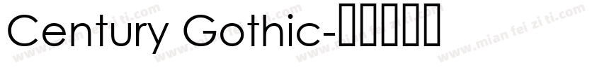 Century Gothic字体转换